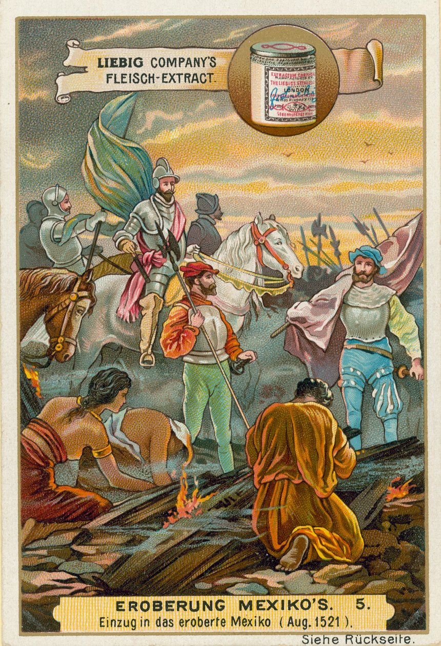 Conquest of Mexico by European School