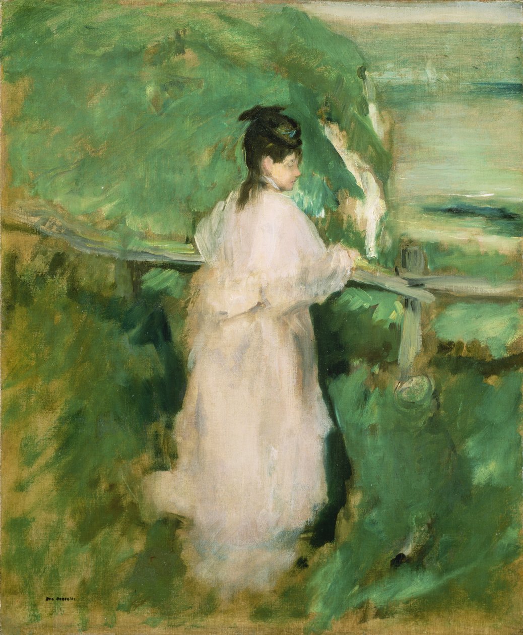 The Woman on the Cliff by Eva Gonzalès