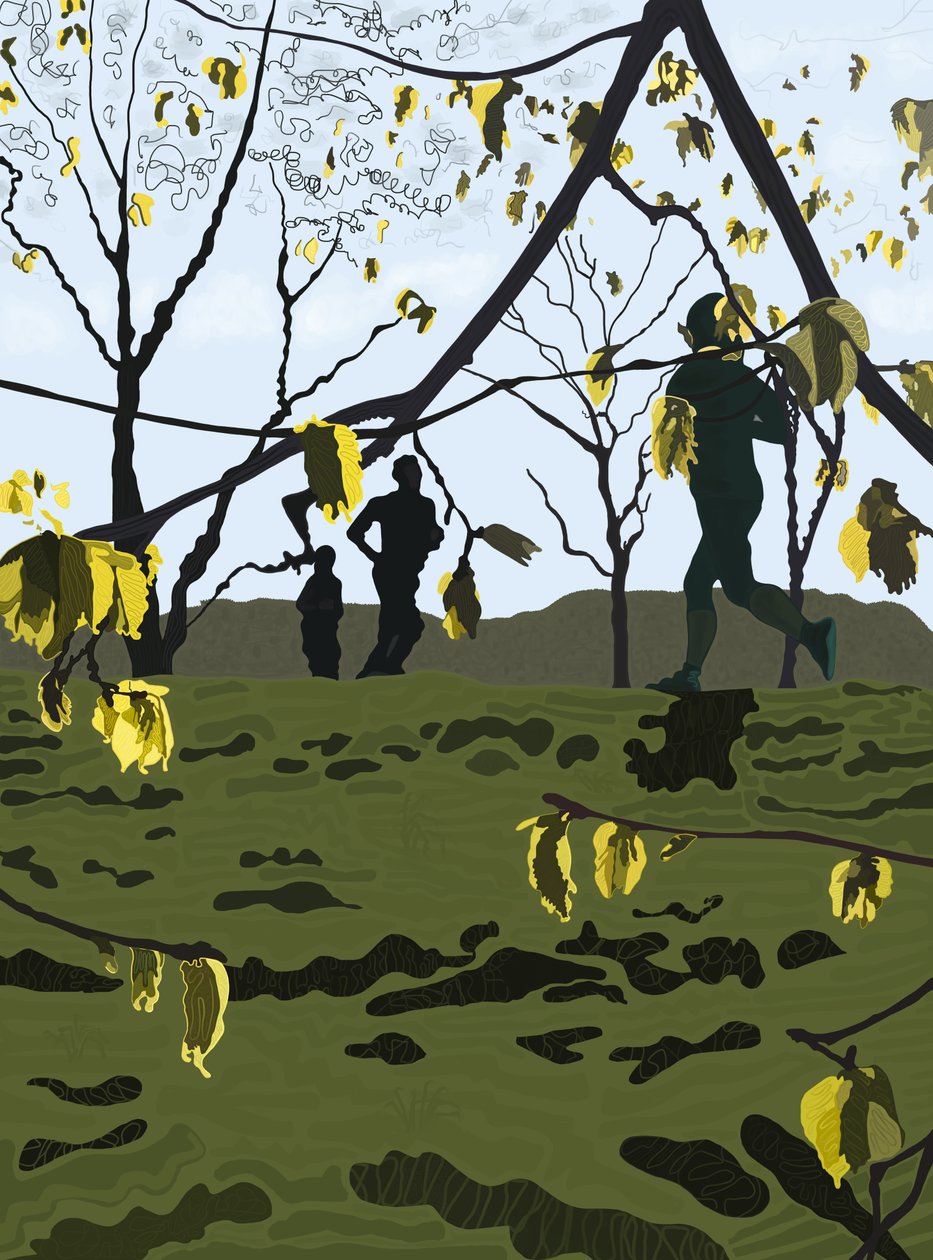 Runners, Prospect Park by Evan Sklar