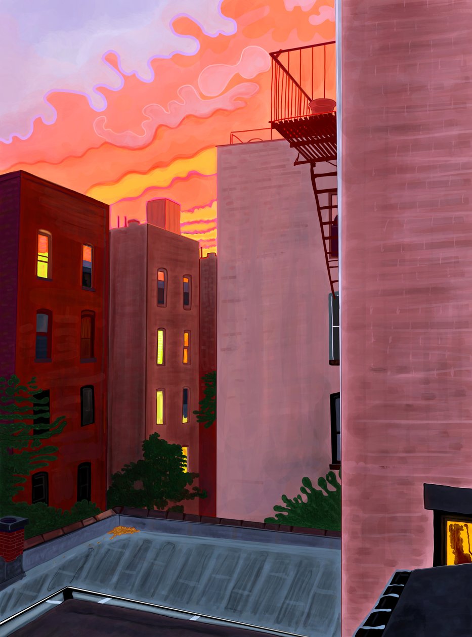 Southern View From Window by Evan Sklar
