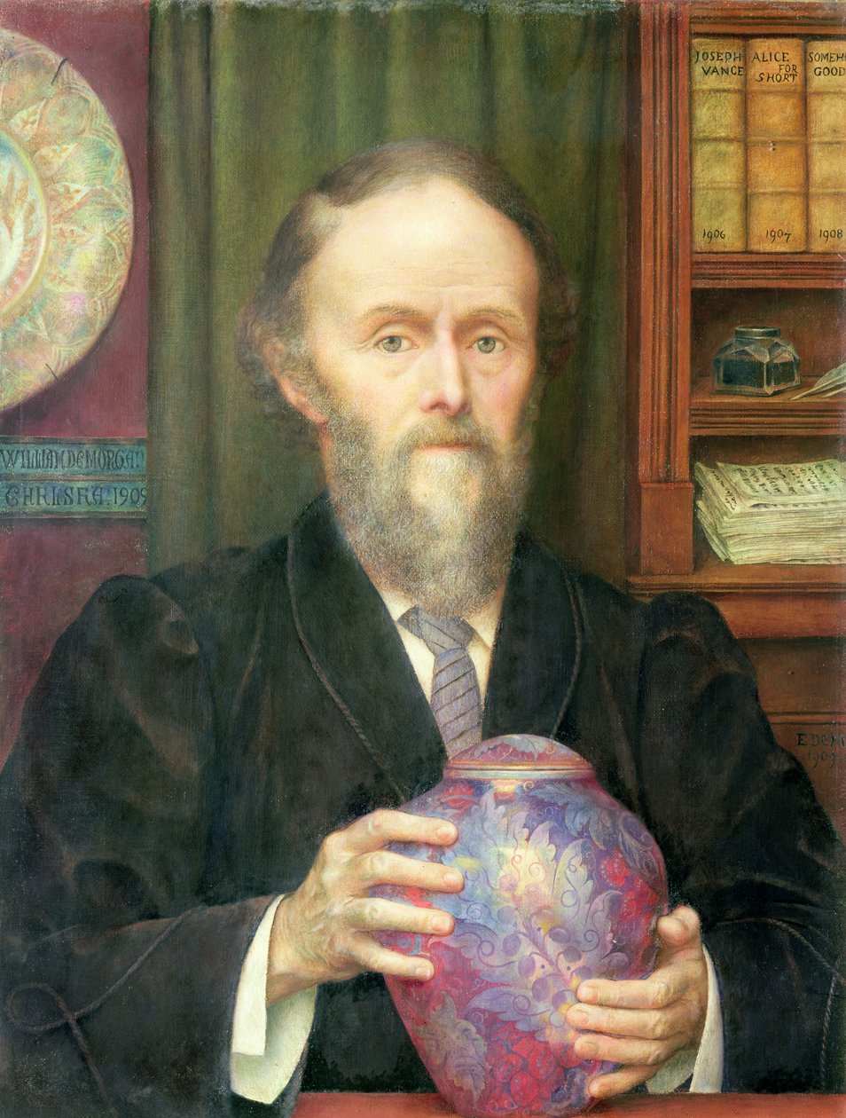 Portrait of William de Morgan by Evelyn De Morgan
