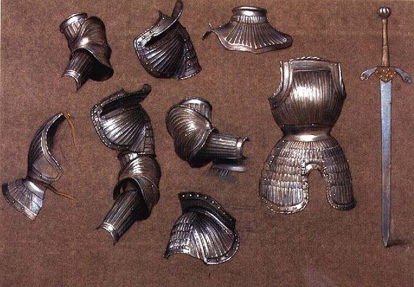 Study of Armour, No.2 by Evelyn De Morgan
