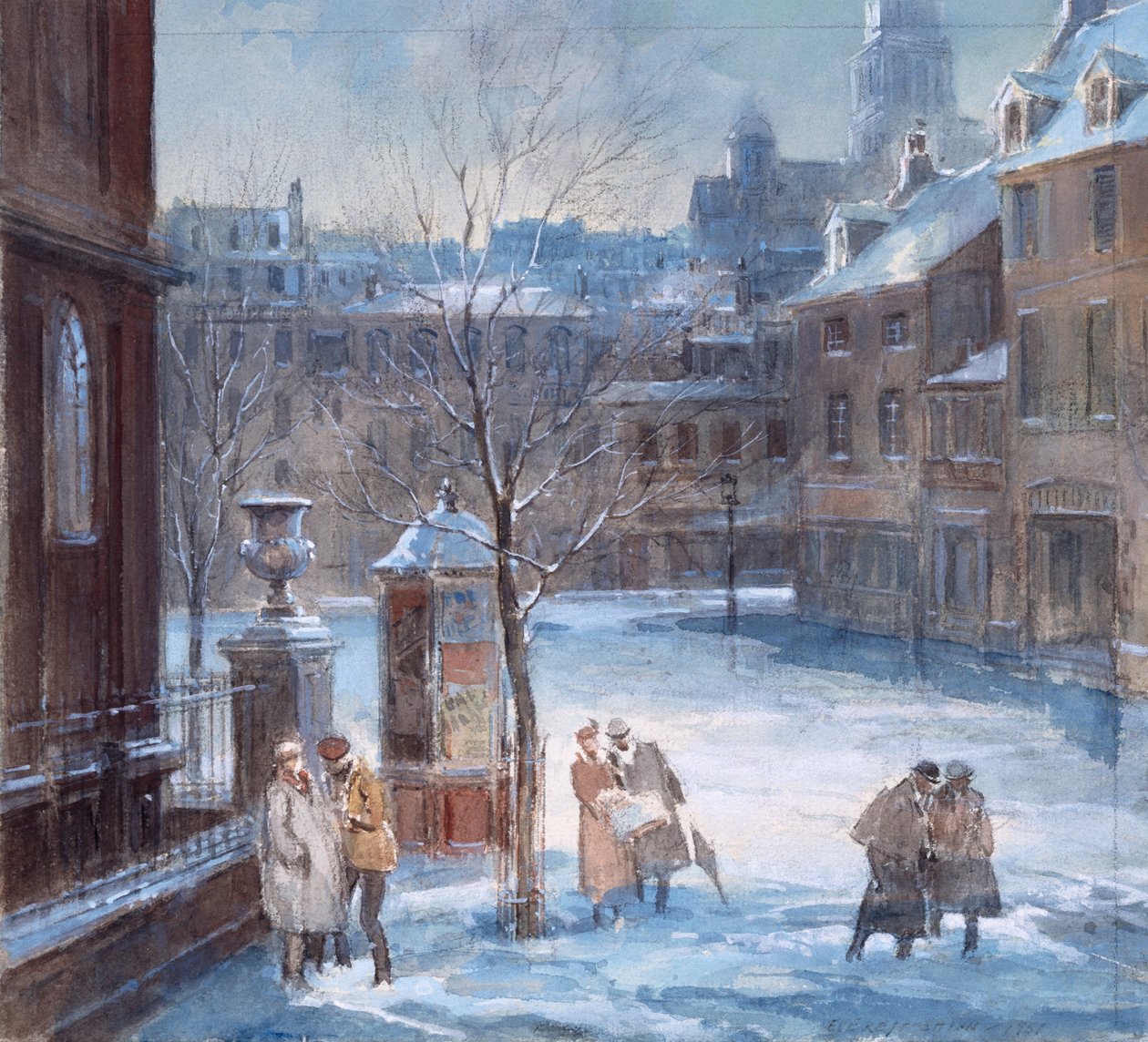 Paris Street Scene by Everett Shinn