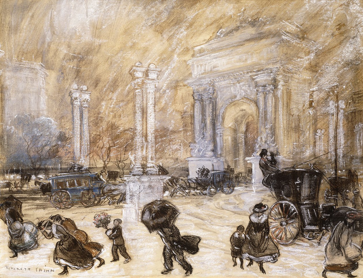 The Dewey Arch, Madison Square by Everett Shinn
