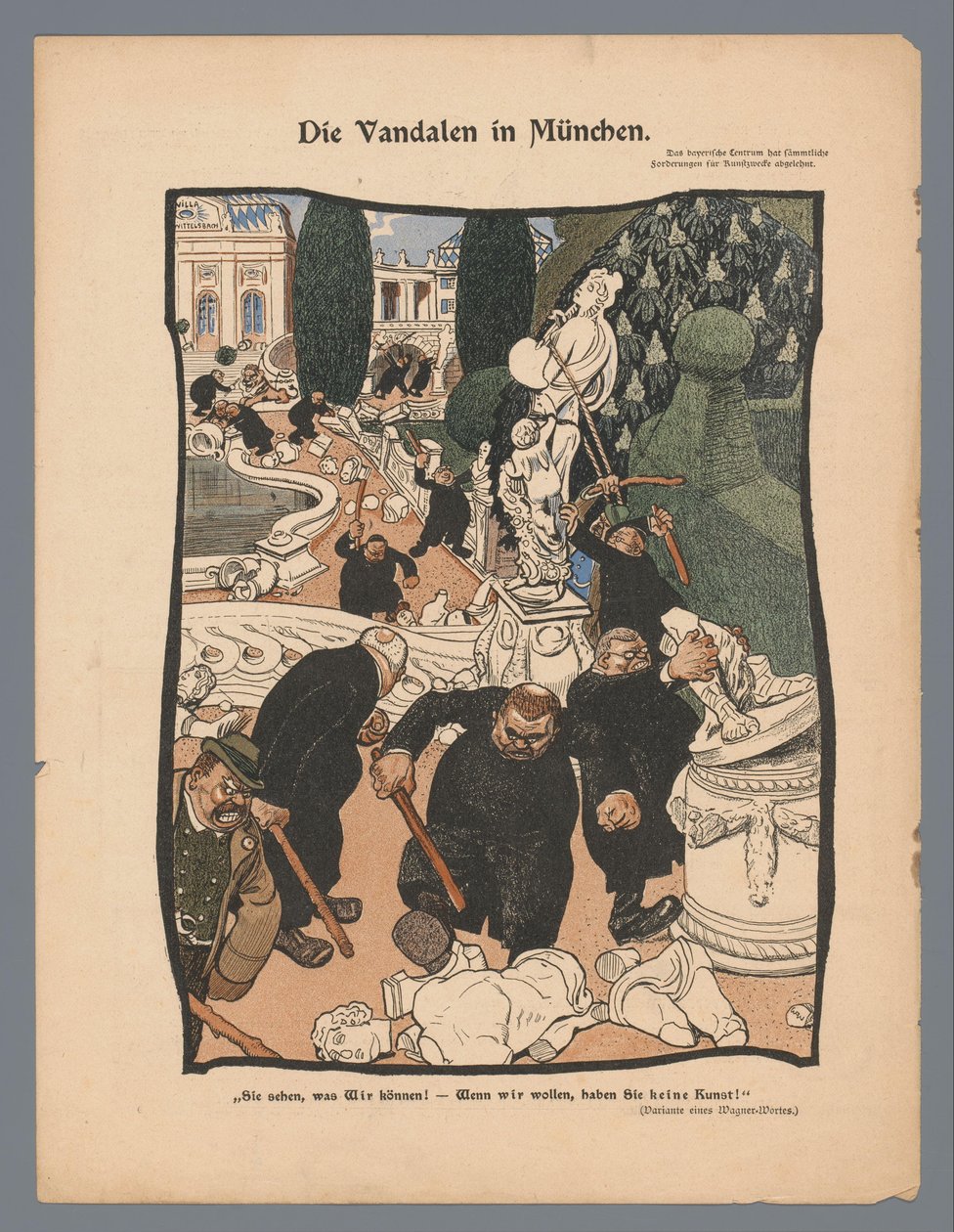 Funny Pages: The Vandals in Munich by Eysler and Co