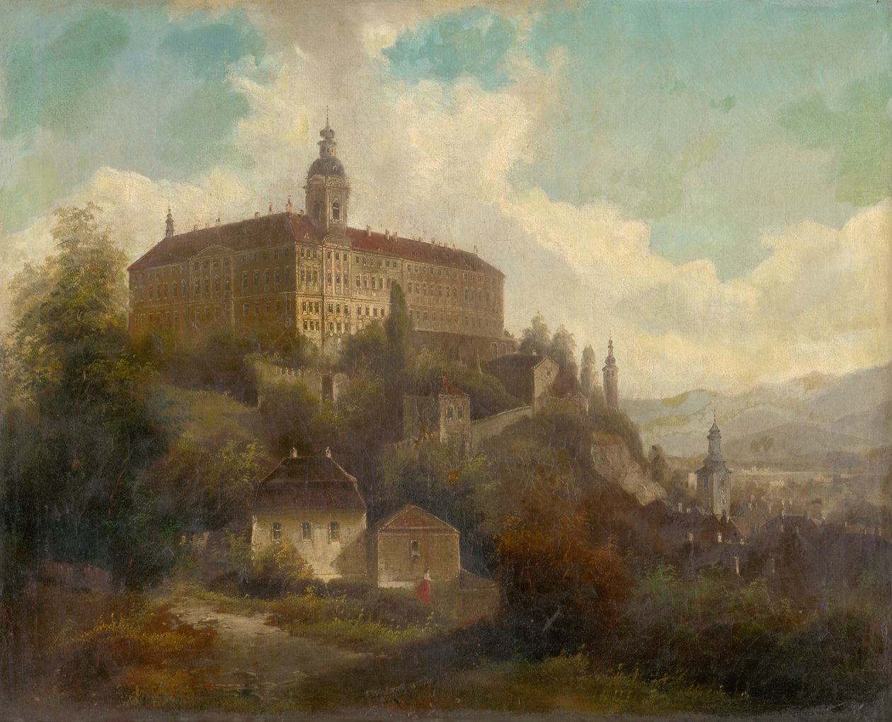Landscape with a Castle by F. W. Jankovský