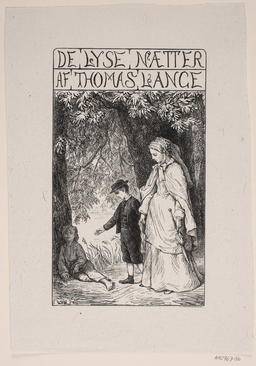 Title Page for Th. Lange "The Bright Nights" by F. Hendriksen