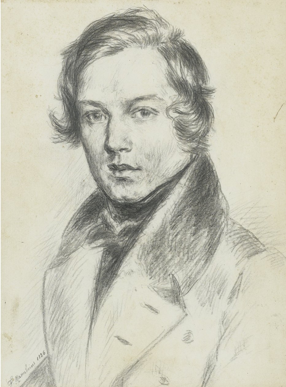 Robert Schumann by F. Mannheim