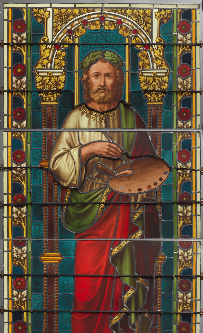 Window with Depiction of Apelles by F. Nicolas