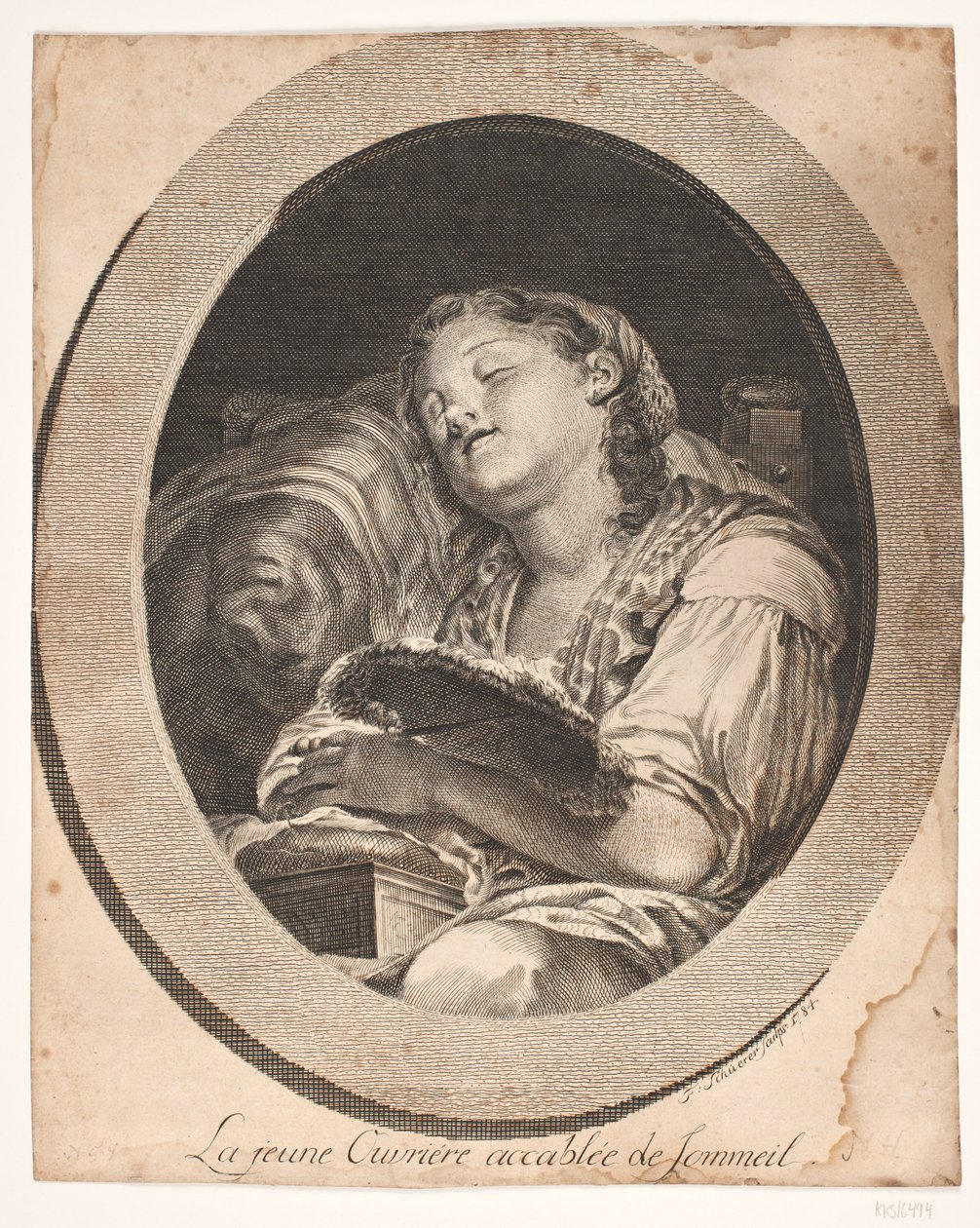The Young Worker Overcome with Sleep by F. Schüerer