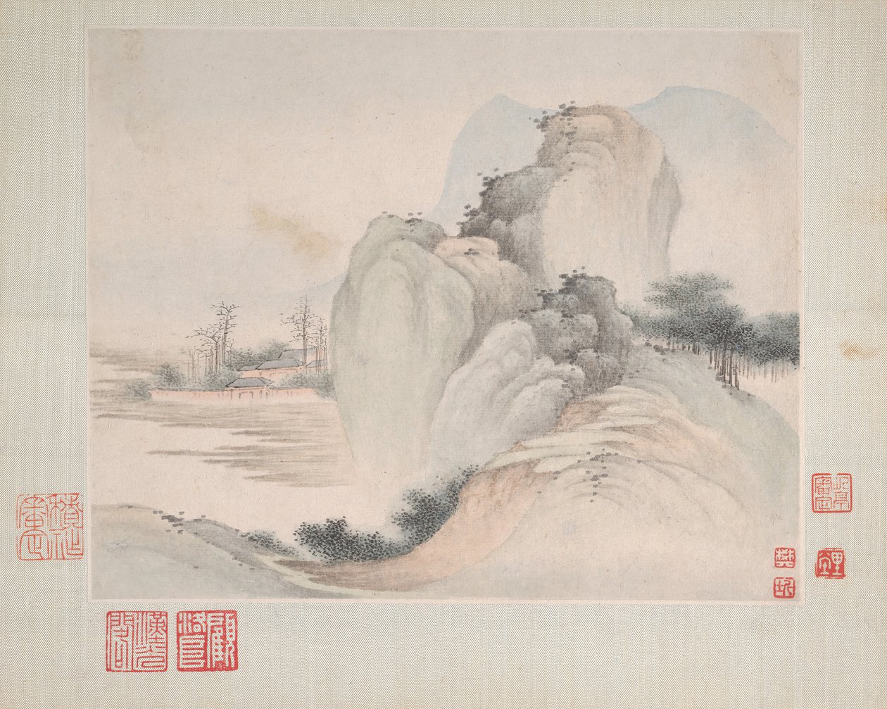 Landscapes Painted for Yuweng, dated 1673 by Fan Qi