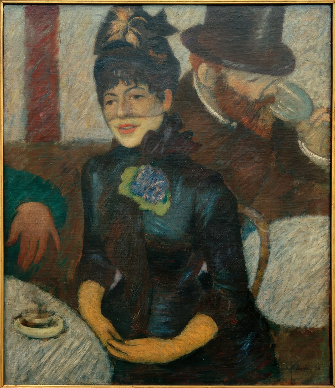 At the Café by Federico Zandomeneghi
