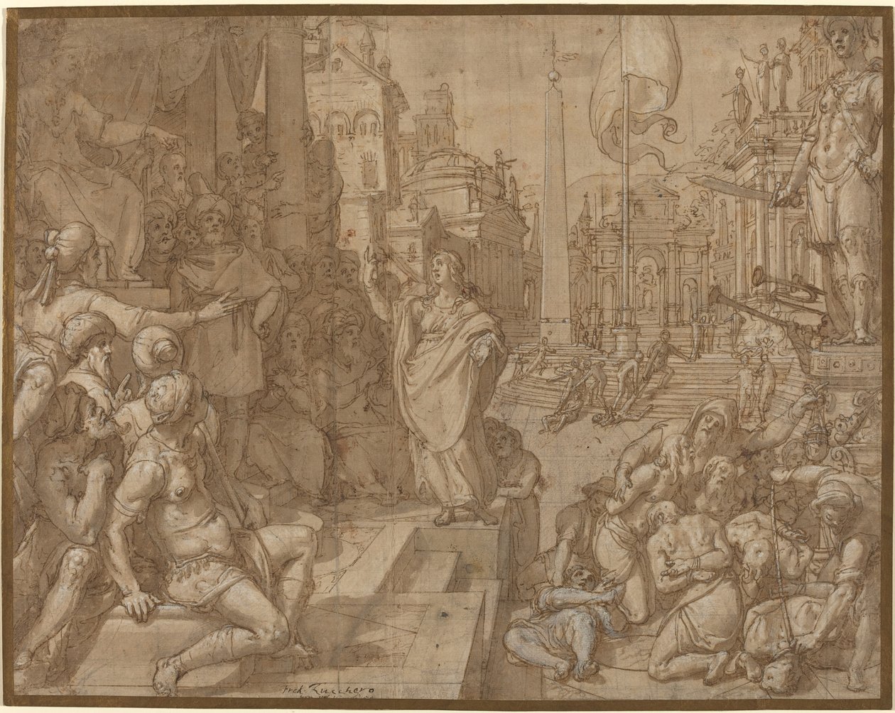 Disputation of Saint Catherine of Alexandria by Federico Zuccaro