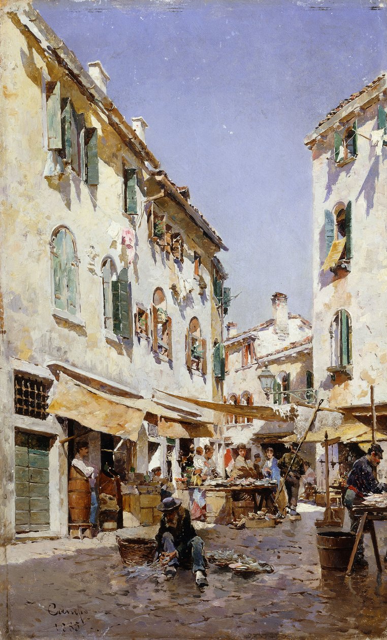 A Street Scene by Federico del Campo