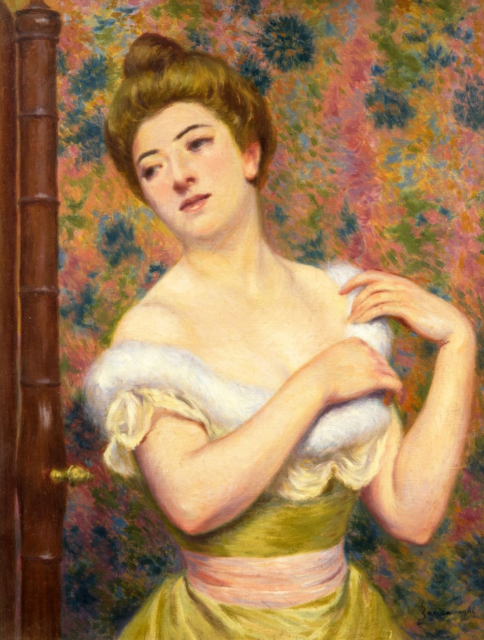 At the dressing table by Federigo Zandomeneghi