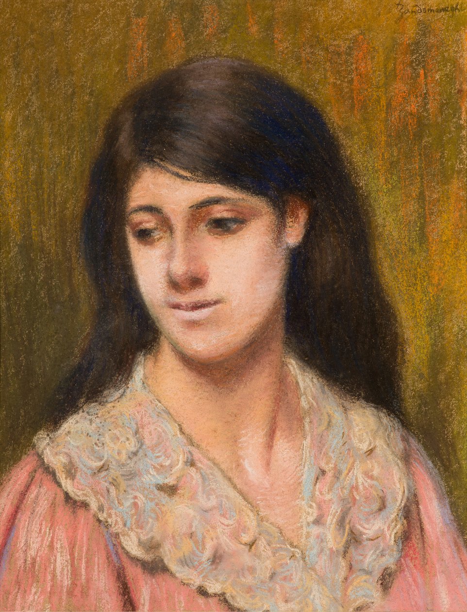 Head of Woman by Federigo Zandomeneghi