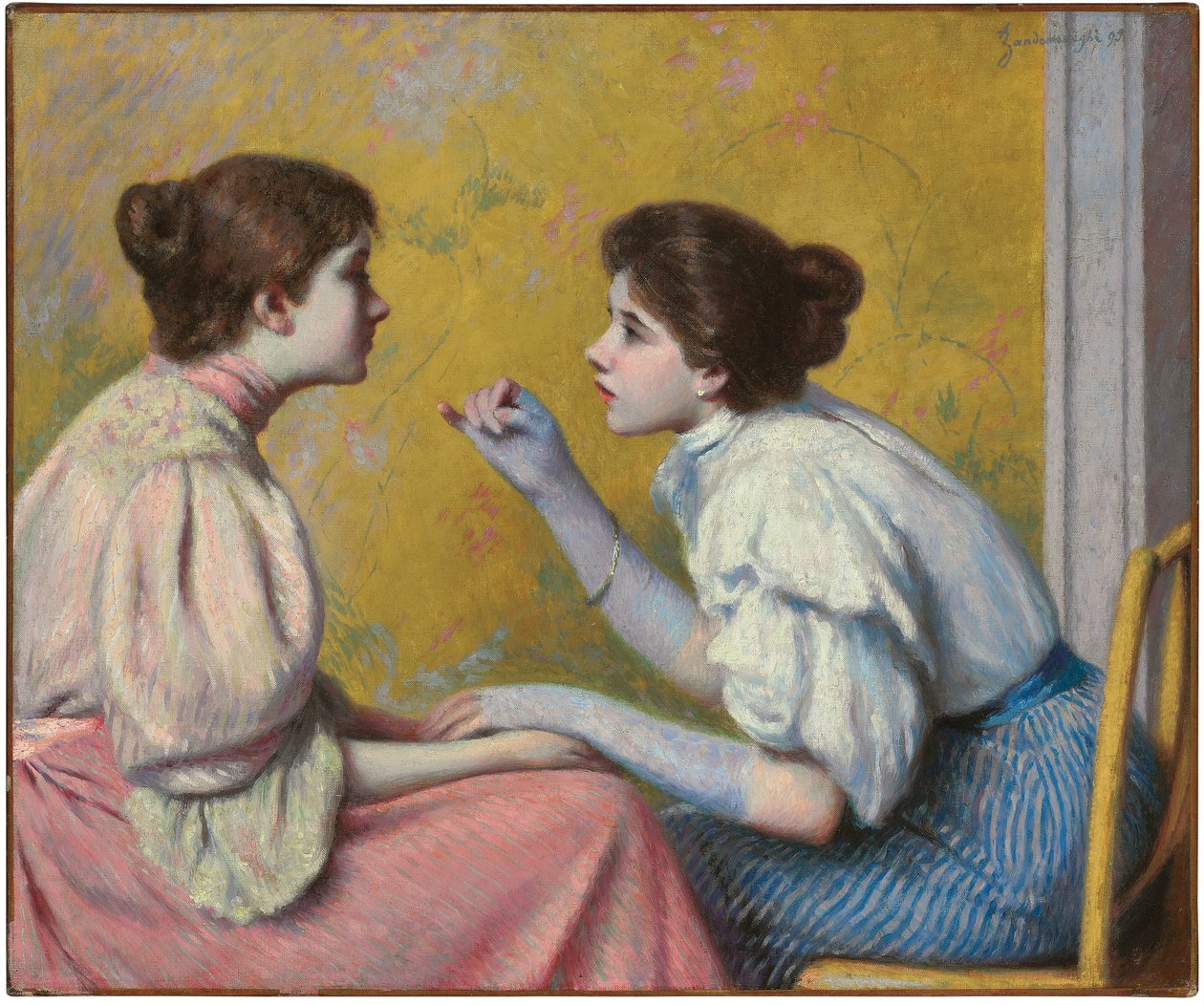 Interesting Conversation by Federigo Zandomeneghi