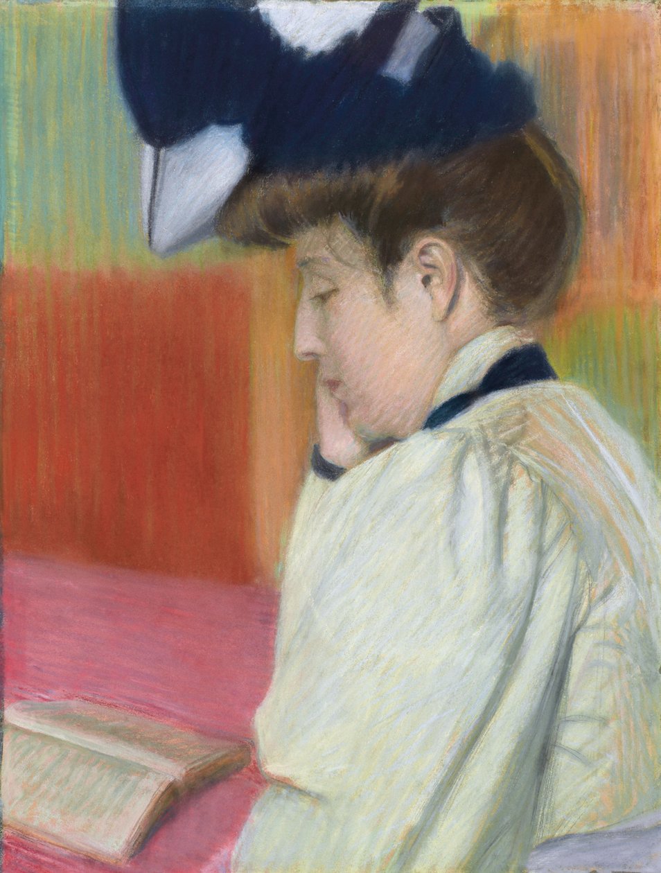 Woman Reading by Federigo Zandomeneghi