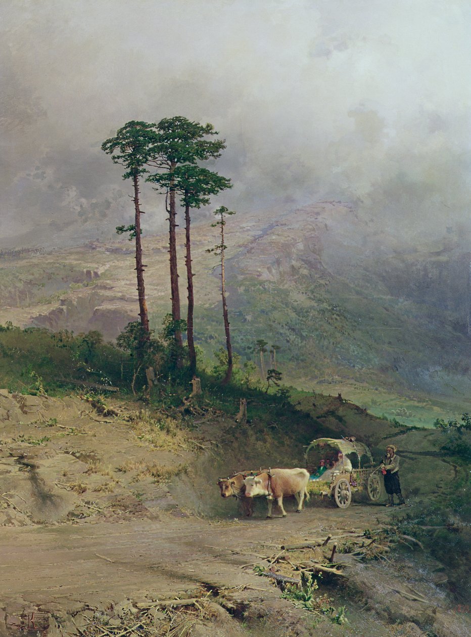 In the Crimean Mountains by Fedor Aleksandrovich Vasiliev