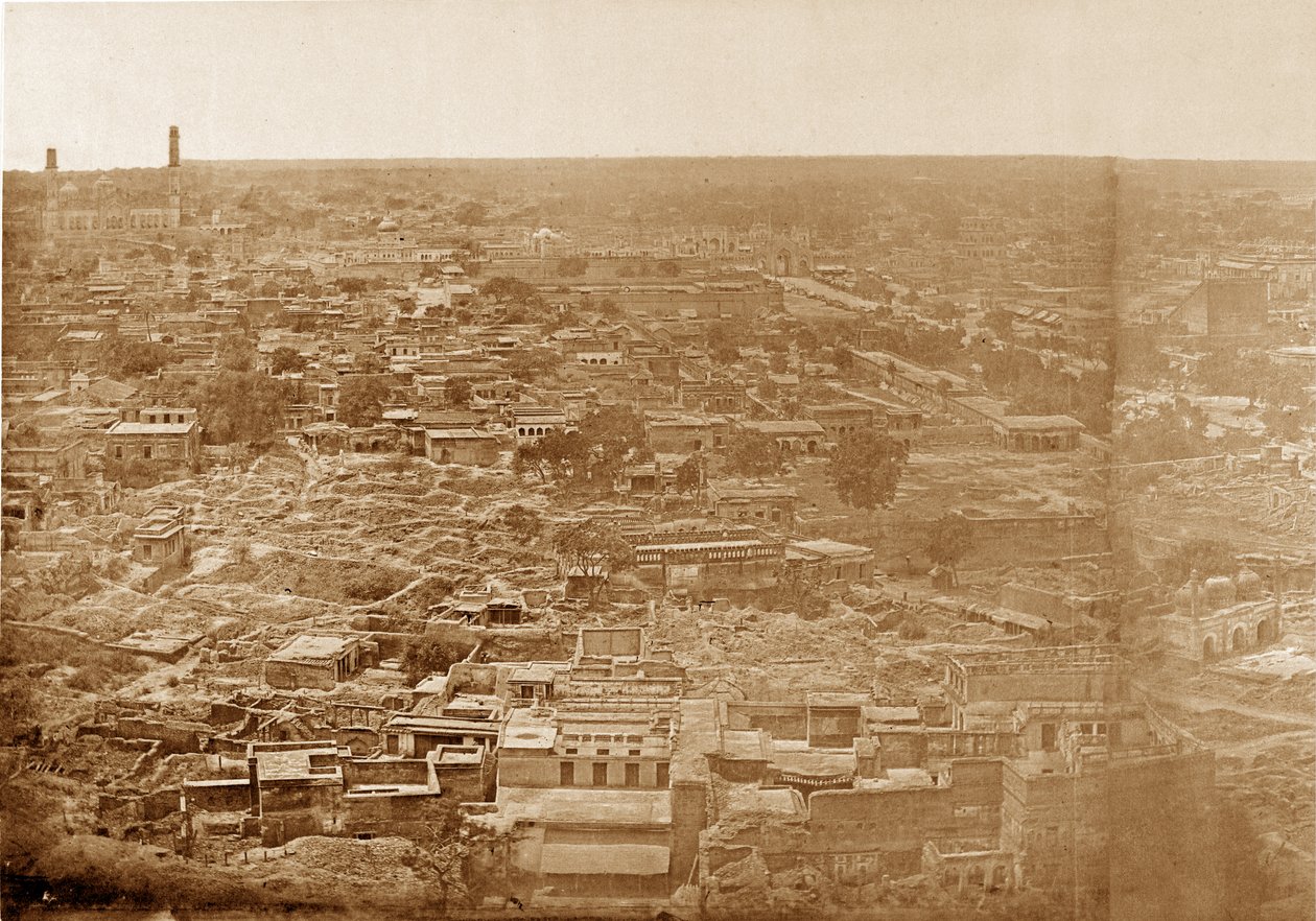 Panorama of MachiBoran, Lucknow by Felice Beato