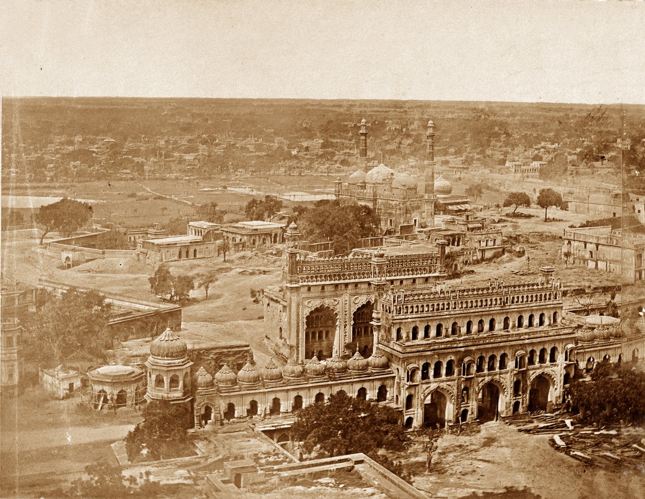 Panorama of MachiBoran, Lucknow by Felice Beato