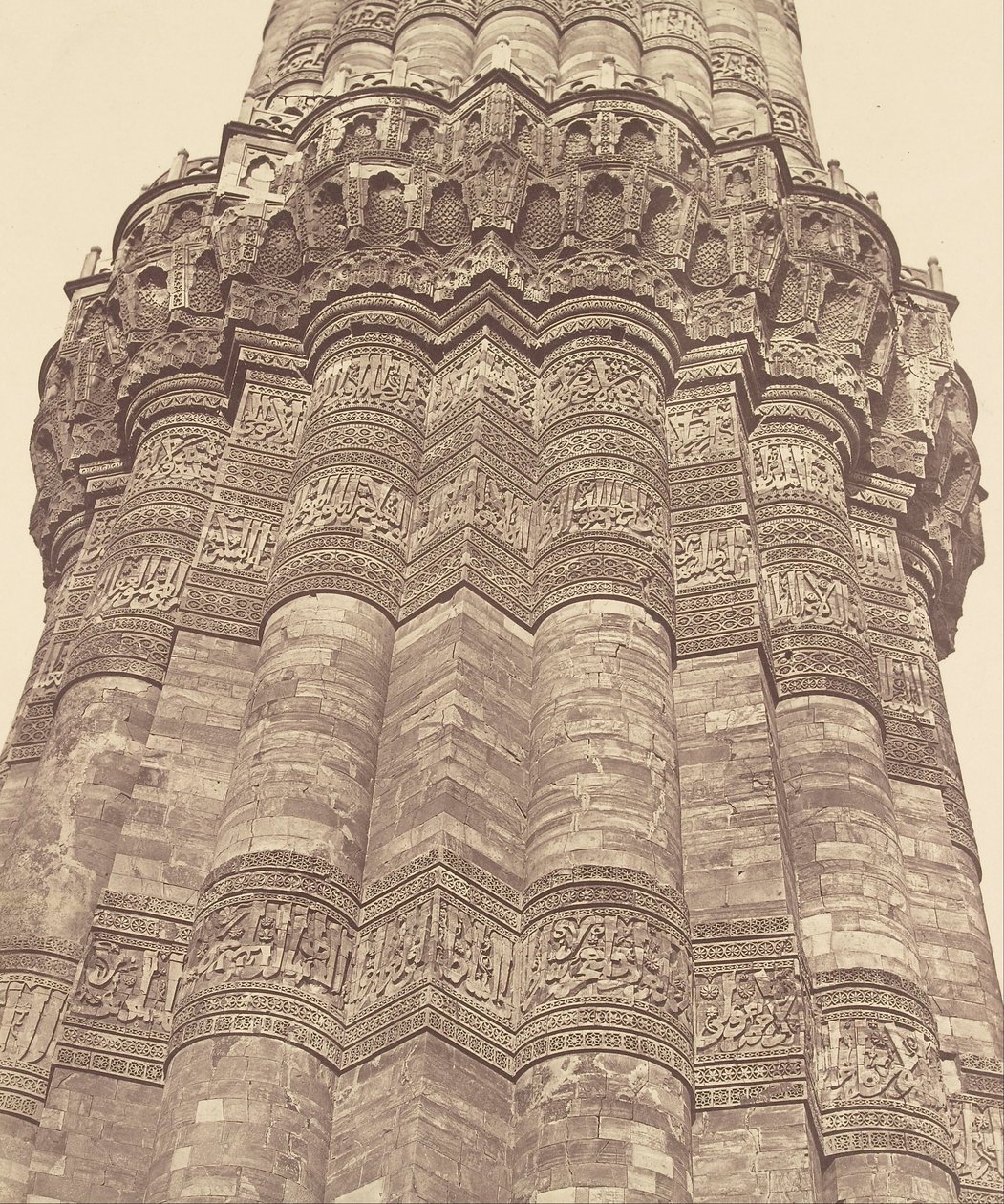 Part of the Pillar of Kootub by Felice Beato