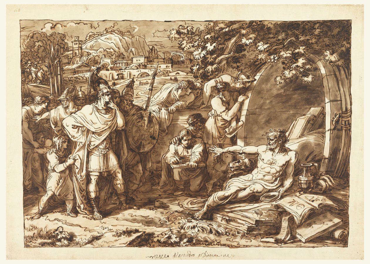Alexander the Great and Diogenes, 1820–22 by Felice Giani