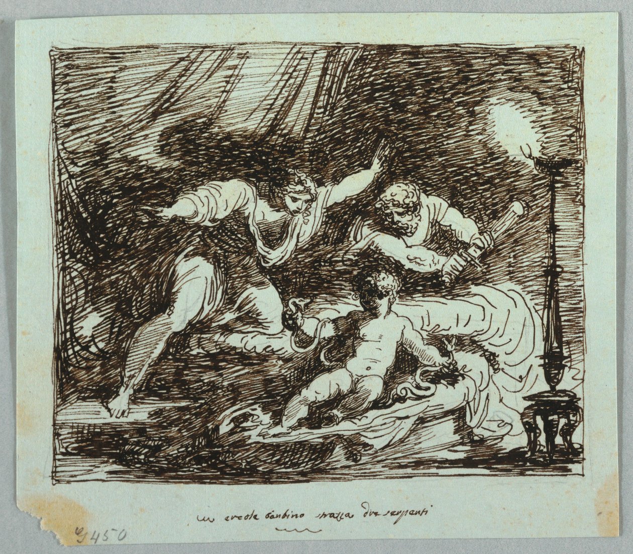 The Infant Hercules Strangling the Serpent by Felice Giani