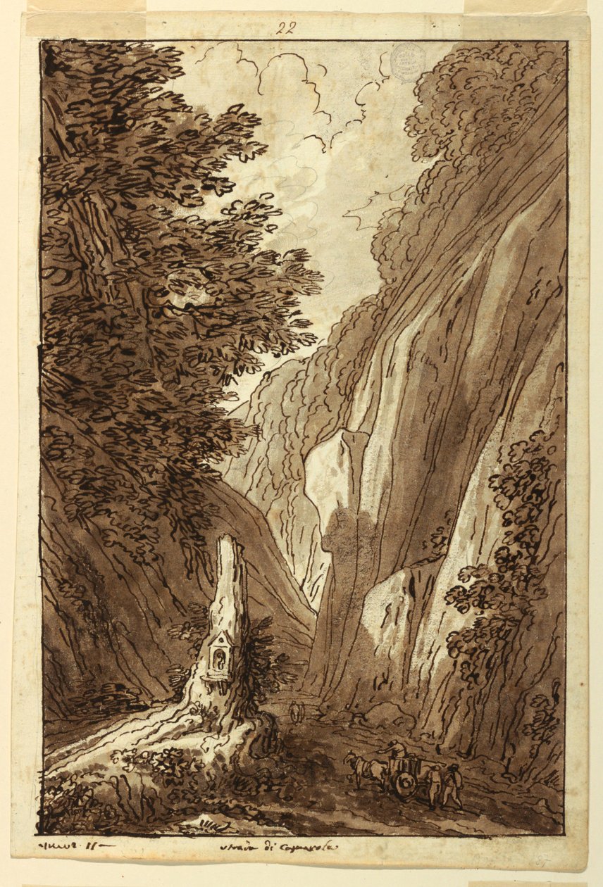 The Road to Caprarola by Felice Giani