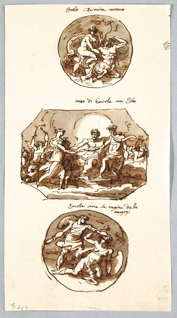 Three Deeds of Hercules by Felice Giani