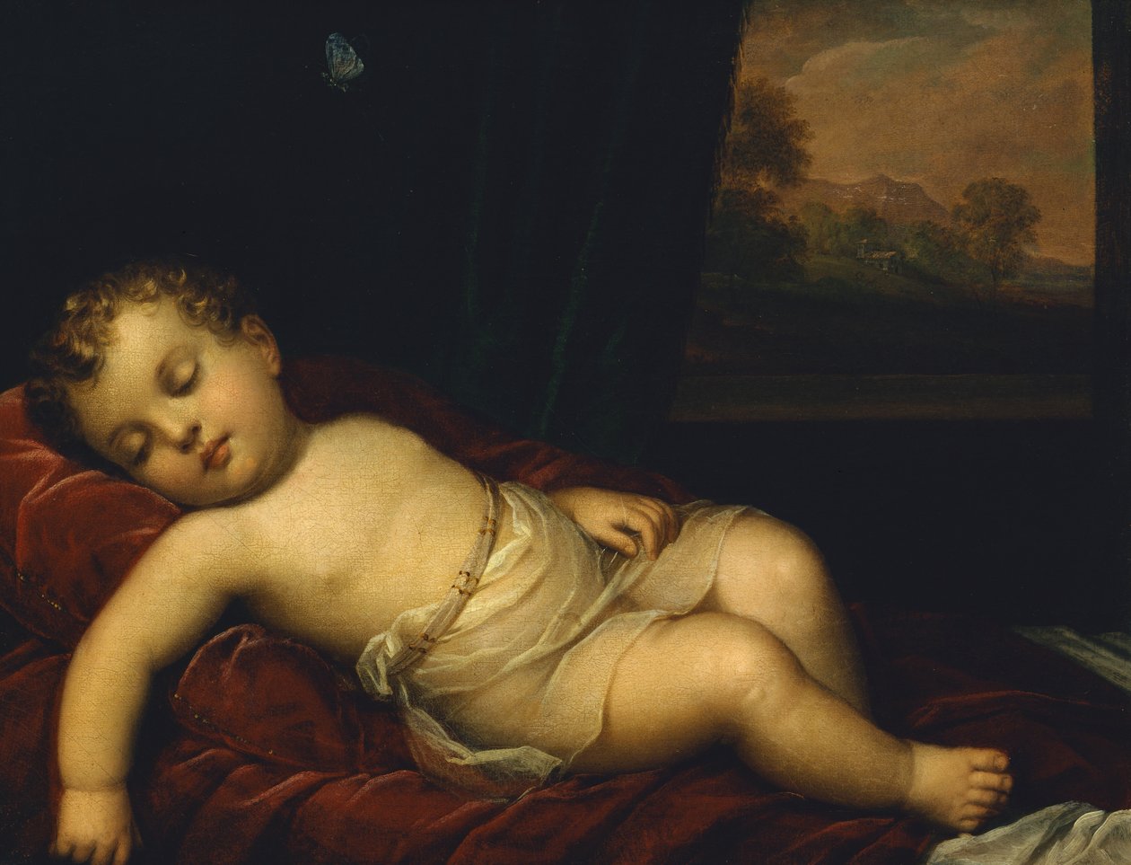 Sleeping Child by Felice Schiavoni