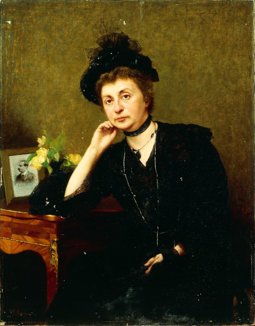 Portrait of Mrs. Pia Cottini by Felice Zennaro
