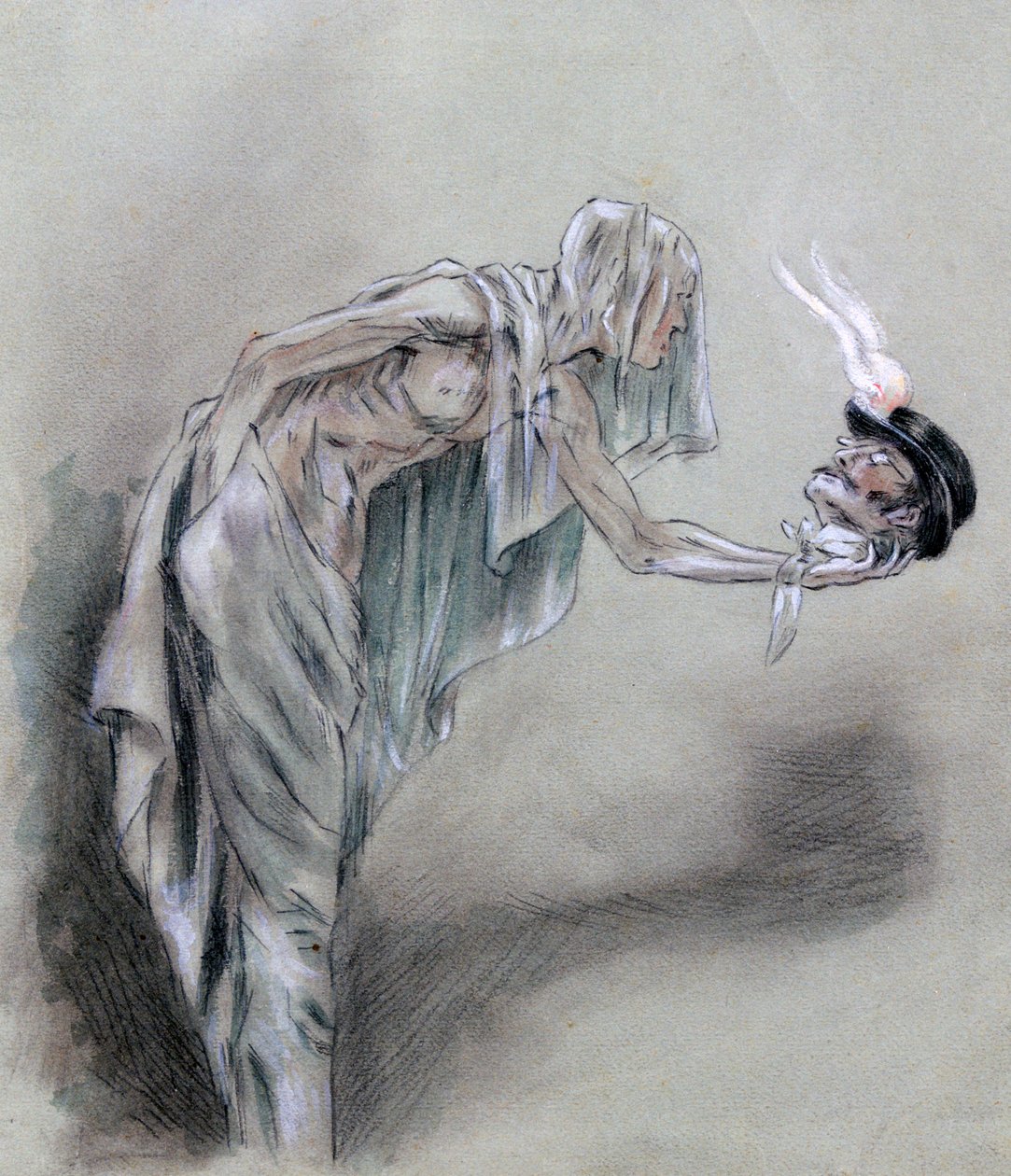 Chez les Passants by Felicien Joseph Victor Rops