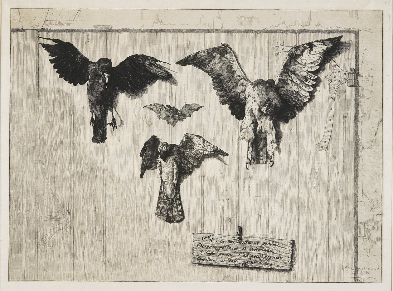 The Upper Part of a Door Panel by Felix Bracquemond