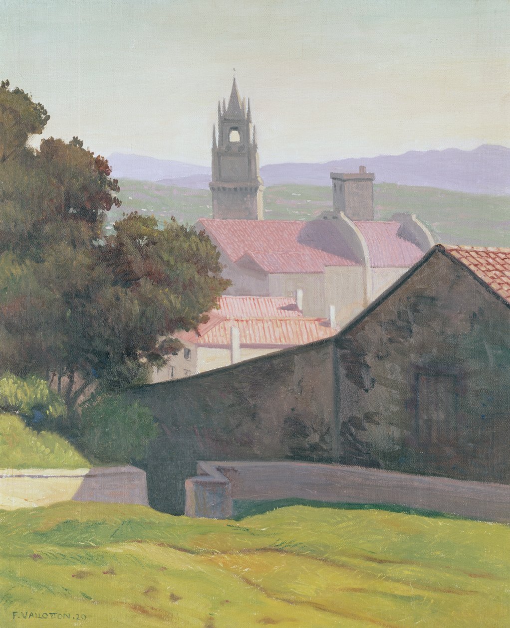 Landscape with Church by Felix Edouard Vallotton