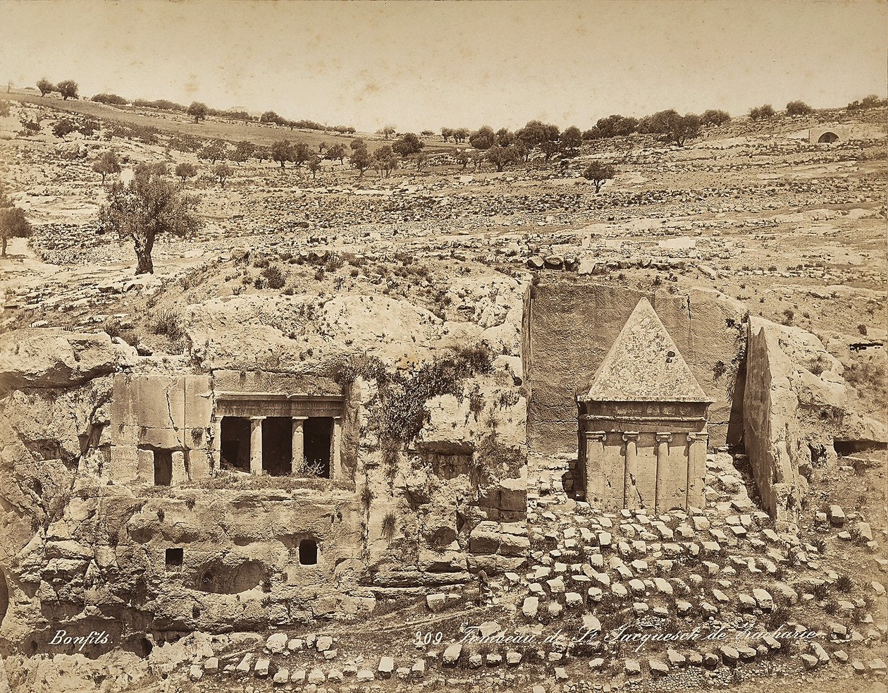 Tomb of St. Jerome, Palestine by Félix Bonfils