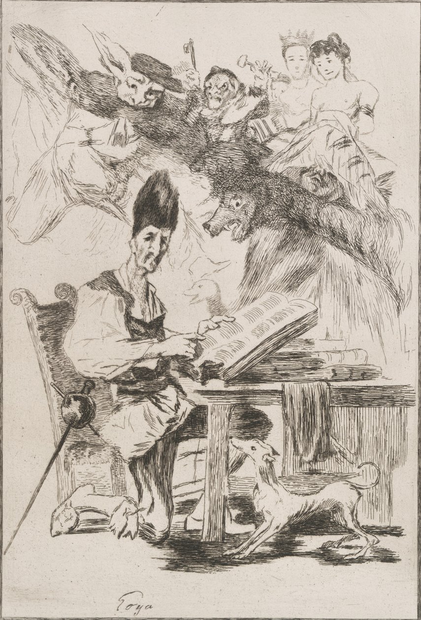 Don Quixote by Felix Bracquemond