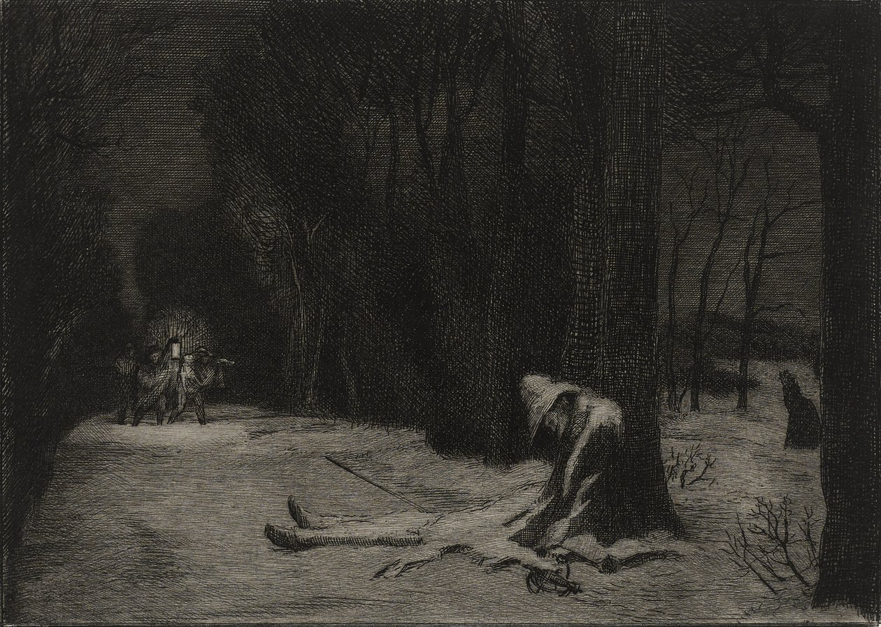 La Mort de Matamore by Felix Bracquemond