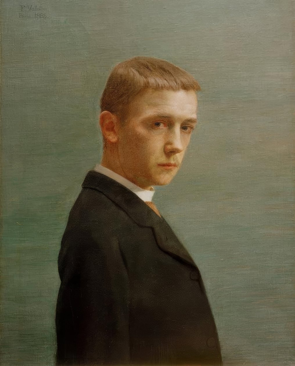 Self-Portrait at the Age of Twenty by Felix Edouard Vallotton