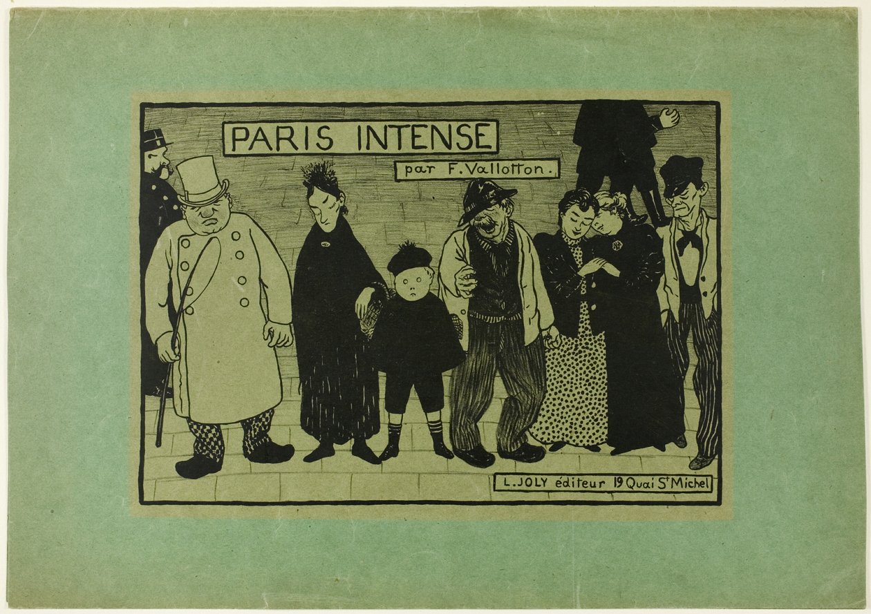 Cover for Paris Intense by Felix Edouard Vallotton