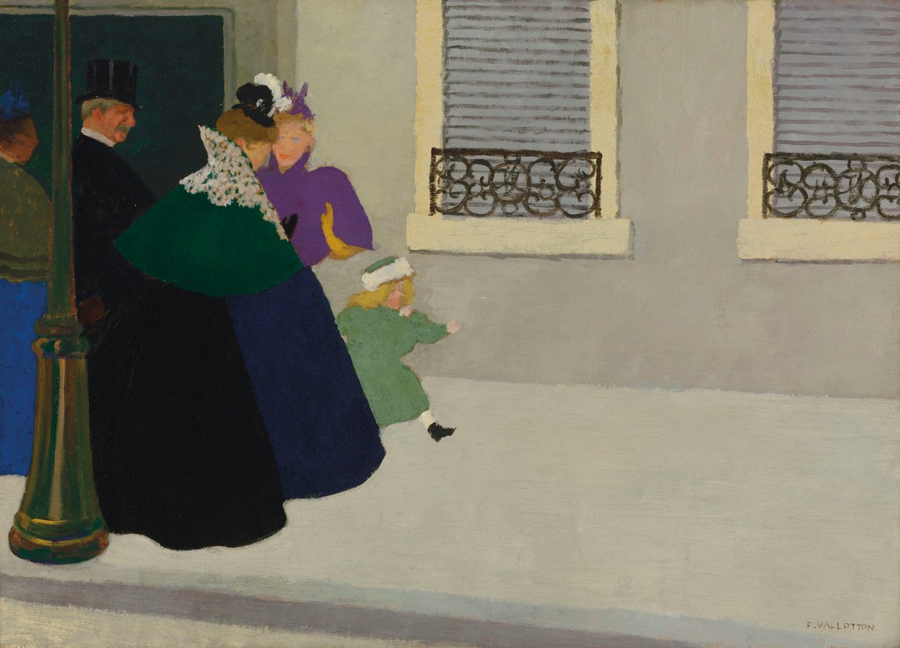 En Promenade by Felix Edouard Vallotton