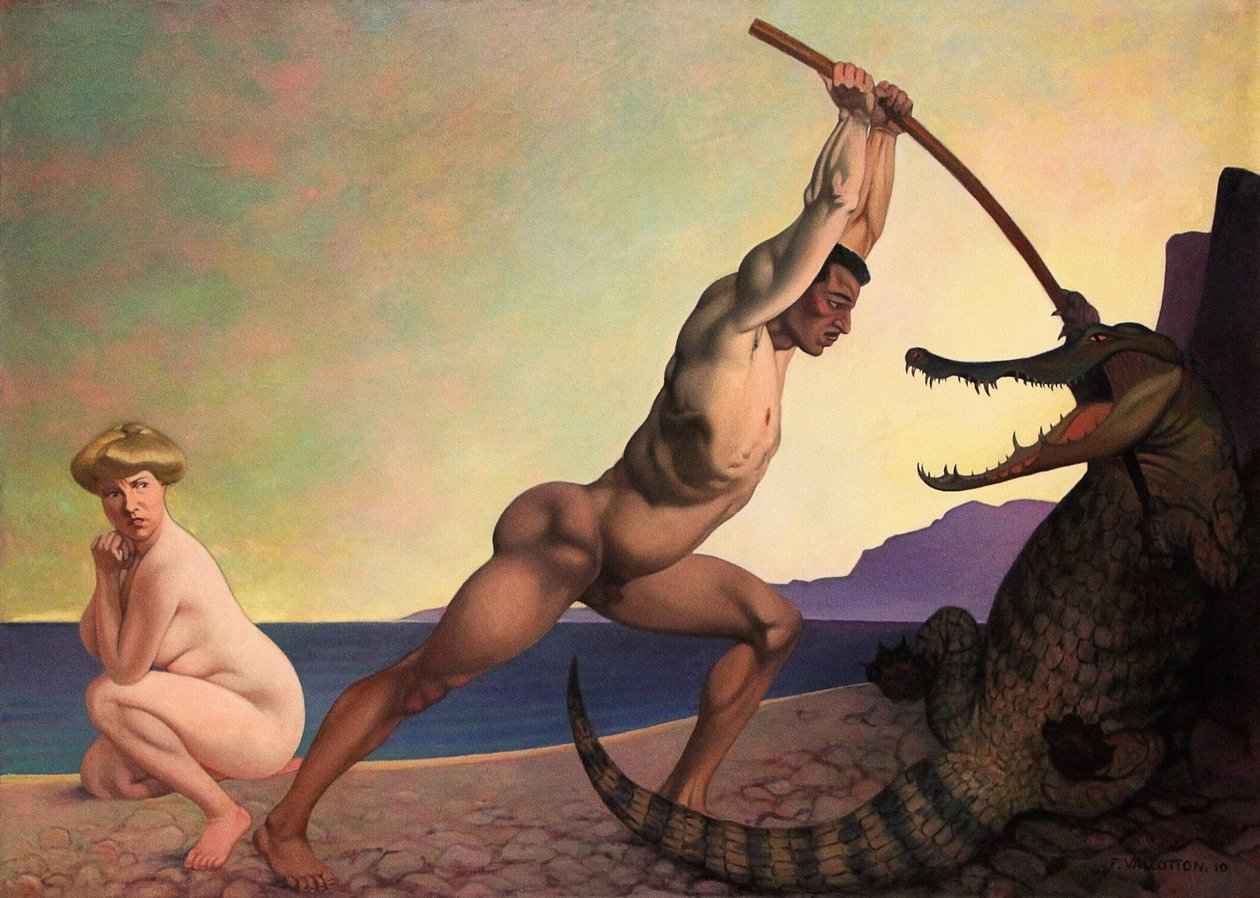 Perseus Slaying the Dragon by Felix Edouard Vallotton