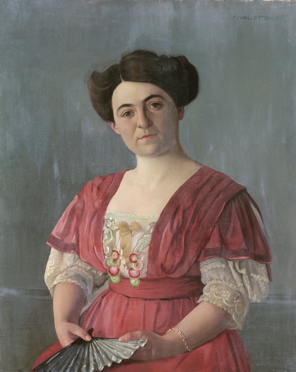 Portrait of Mme Haasen, 1908 by Felix Edouard Vallotton