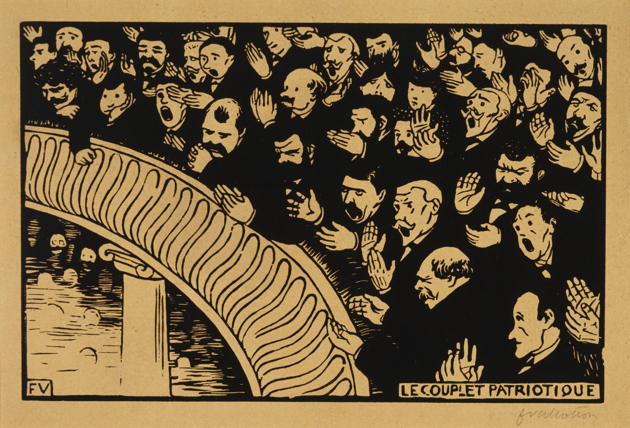 The Patriotic Ditty by Felix Edouard Vallotton