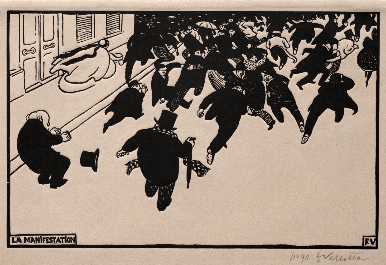 The Protest by Felix Edouard Vallotton