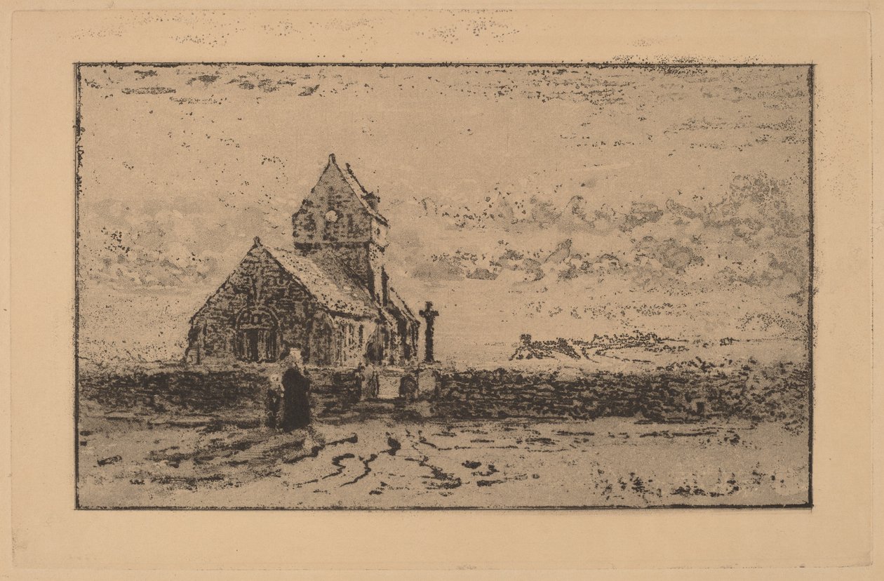 The Church of Jobourg by Felix Hilaire Buhot