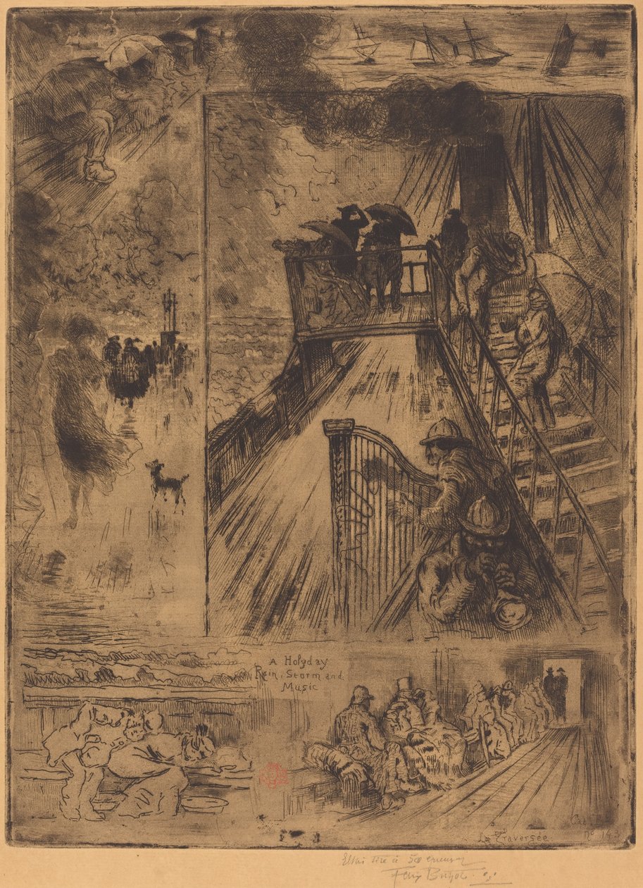 The Passage by Felix Hilaire Buhot
