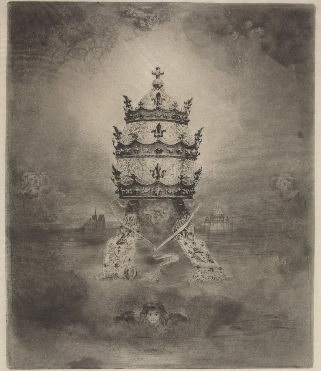 The Tiara by Felix Hilaire Buhot