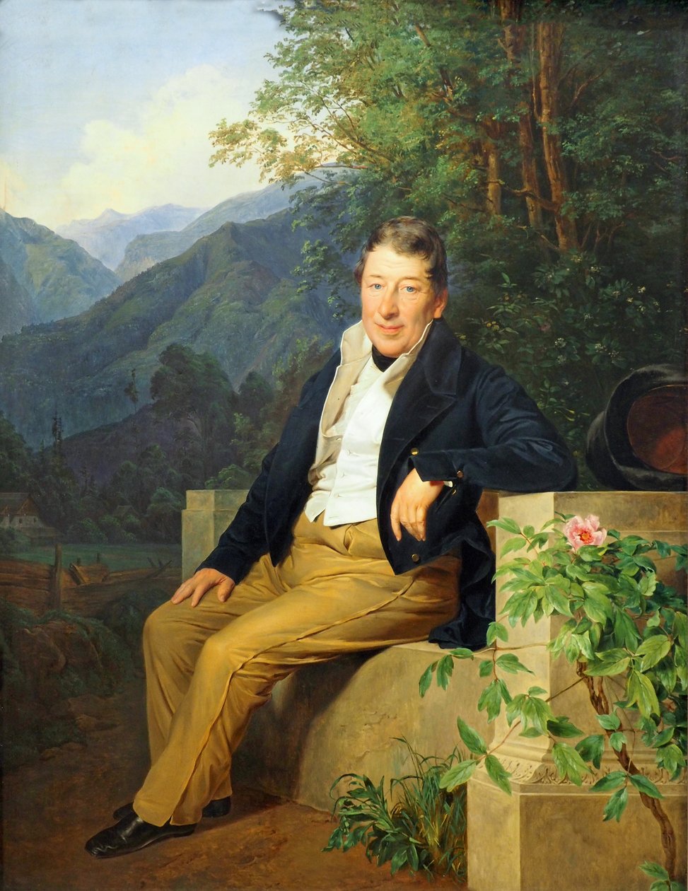 Portrait of Baron Moser by Ferdinand Georg Waldmuller