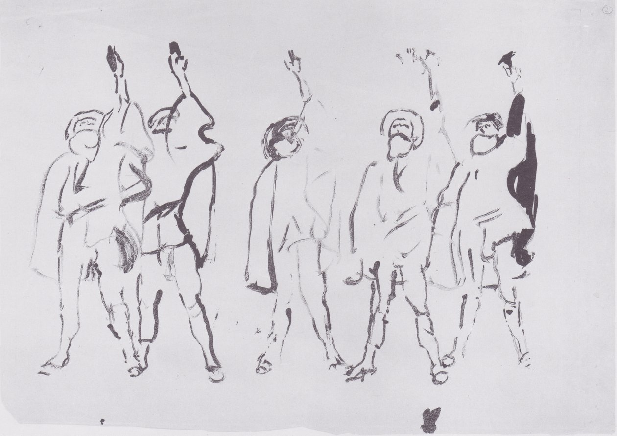 Five Sworn by Ferdinand Hodler